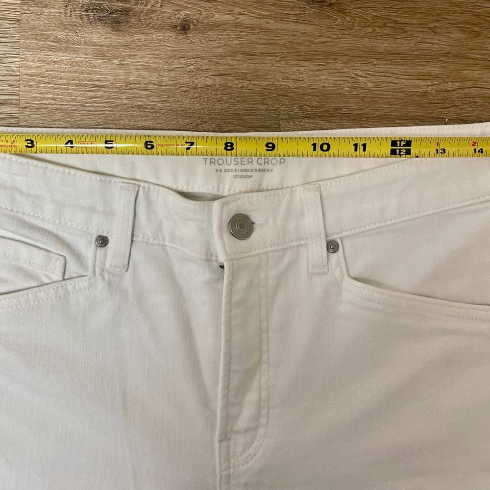 Chico's white trouser crop - Picture 8 of 9